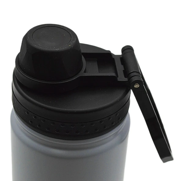 Noki Vidalı Kapak Taşıma Kulplu Çelik Termos Matara 540 ml (T-0126) - 11