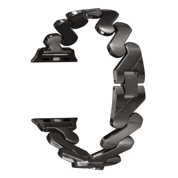​​​Apple Watch 7 45mm Kordon KRD-80 Metal Strap Kayış - 11