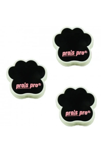 Pro's Pro Siyah Köpek Patisi 3'lü Set Paws Vibra Stop Tenis Raketi Vibrasyon Azaltıcı - Resim 2