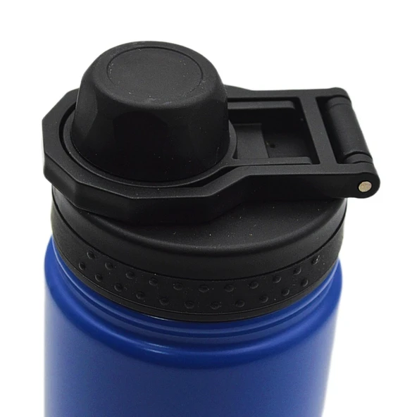 Noki Vidalı Kapak Taşıma Kulplu Çelik Termos Matara 540 ml (T-0126) - 3