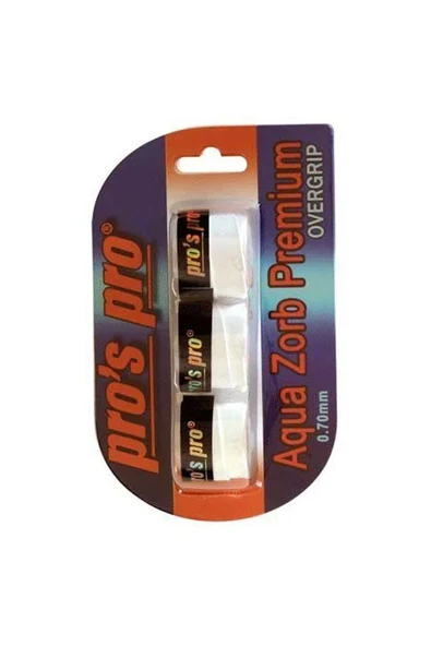 Pro's Pro Pros Pro Aqua Zorb Premium 3lü Overgrip Beyaz G161B