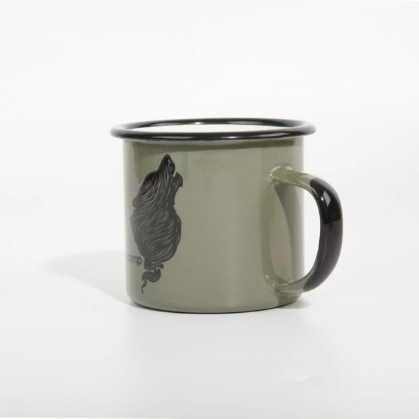 FreeCamp Campers Emaye Mug 350ml Yeşil - 2