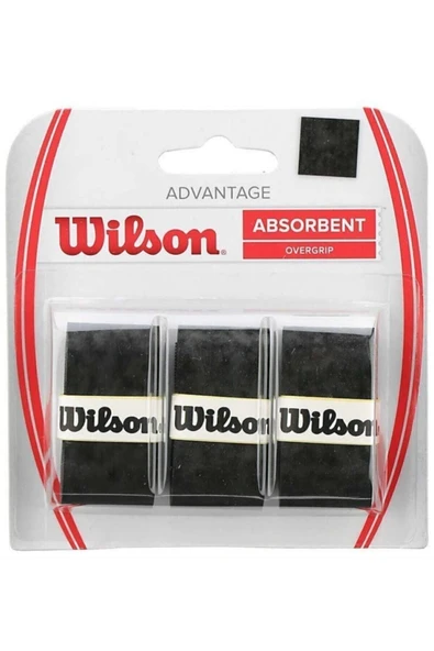 Wilson Advantage Absorbent Overgrip Tenis Raketi Gribi Wrz4033 Siyah - 1