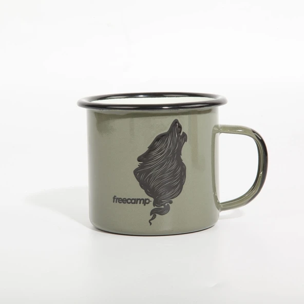 FreeCamp Campers Emaye Mug 350ml Yeşil