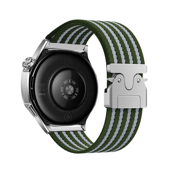 Xiaomi Amazfit Pace Zore KRD-133 22mm Naylon Kumaş Hasır Örgülü Kordon