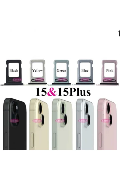 İphone 15 Plus Çift Sim Kart Tepsisi Sim Çekmecesi ÇİFT SİM İÇİN