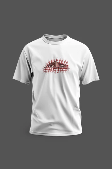 Kısa Kollu Filistin Maskeli Abo Obaida Gözleri Dijital Baskılı Unisex S - 2xl T300022 - 4
