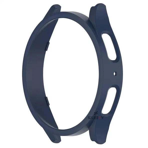 Sneezy Samsung Galaxy Watch 5 Pro PC Sert Dış Kasa Koruyucu  Lacivert - Resim 3