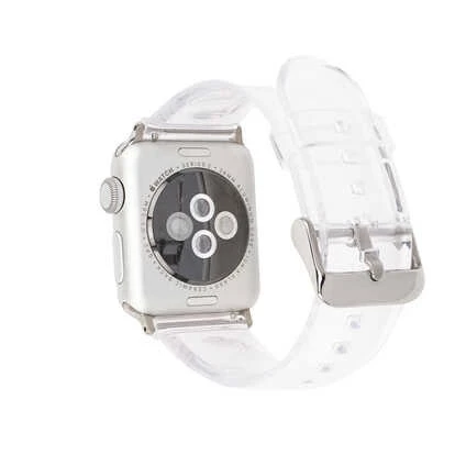 Apple Watch 38mm KRD-13 Şeffaf Silikon Kordon - 5