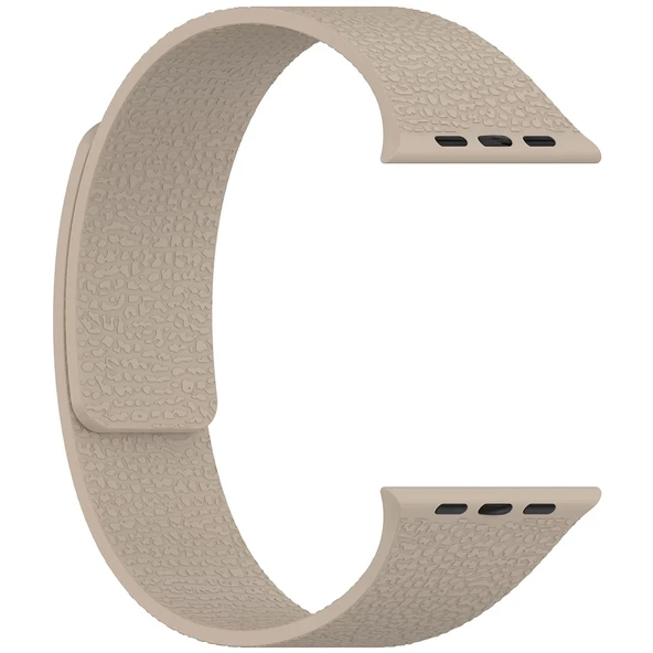 Apple Watch 10 42mm Zore KRD-136 Kabartma Desenli Silikon Kordon - 2