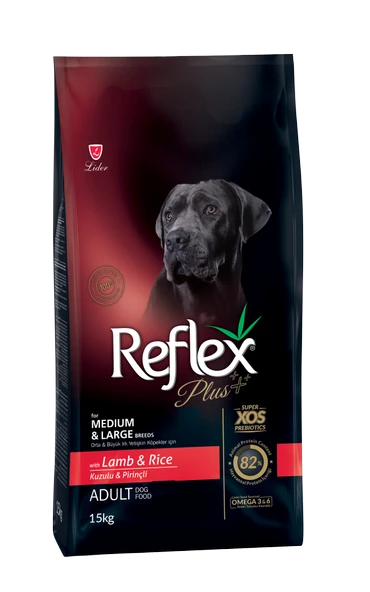 REFLEX PLUS KUZU ETLİ YETİŞKİN KÖPEK MAMASI 15 KG