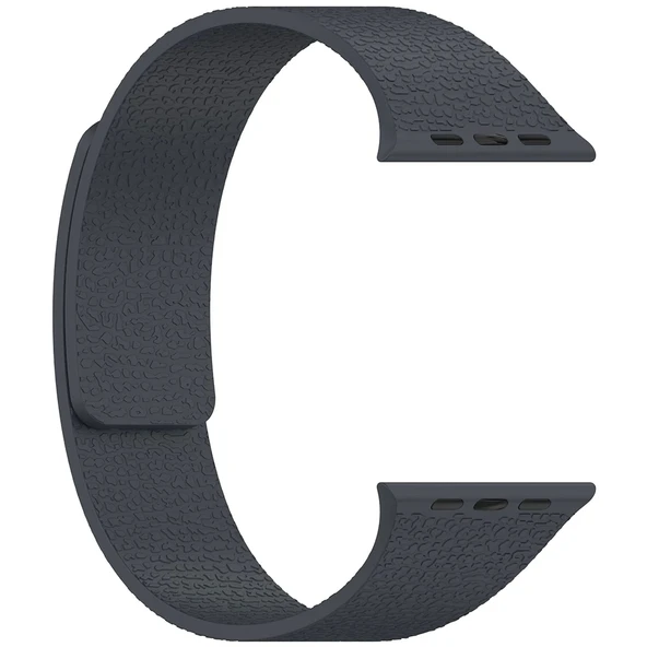 Apple Watch 10 42mm Zore KRD-136 Kabartma Desenli Silikon Kordon - 5