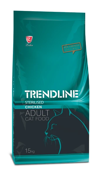 TRENDLİNE TAVUKLU KISIRLAŞTIRILMIŞ KEDİ MAMASI 15 KG
