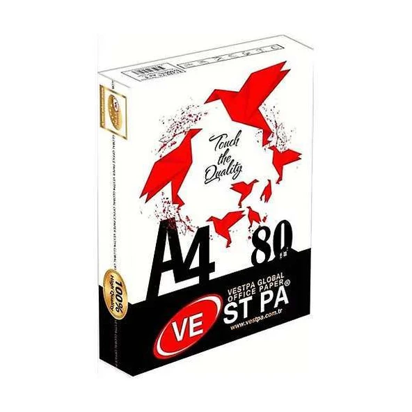 Vestpa Beyaz A4 Fotokopi Kağıdı 80