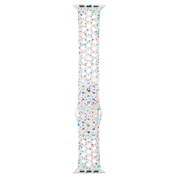 Apple Watch 38mm Kordon Yeni Seri 2023 KRD-02 Silikon Strap Kayış - 8