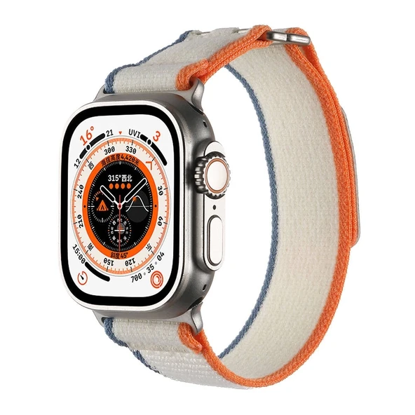 Apple Watch Ultra 49mm Hasır Kordon Zore KRD-106 Strap Kayış - 2