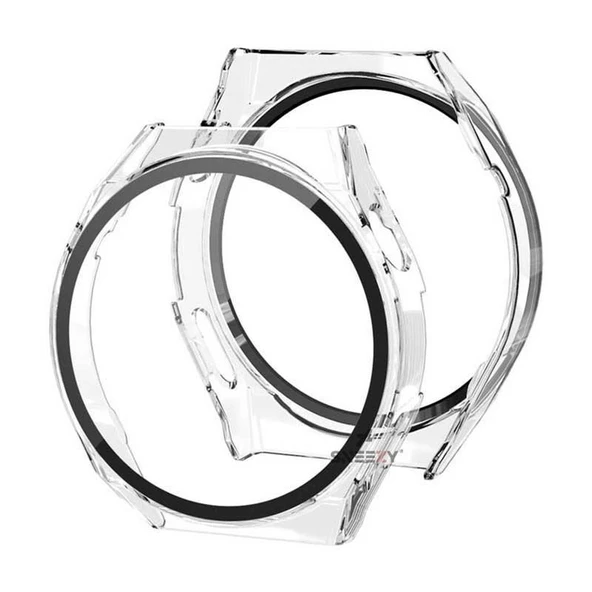 Sneezy Huawei Gt3 Pro 46mm PC Sert Kasa Ve Ekran Koruyucu  Şeffaf - 2
