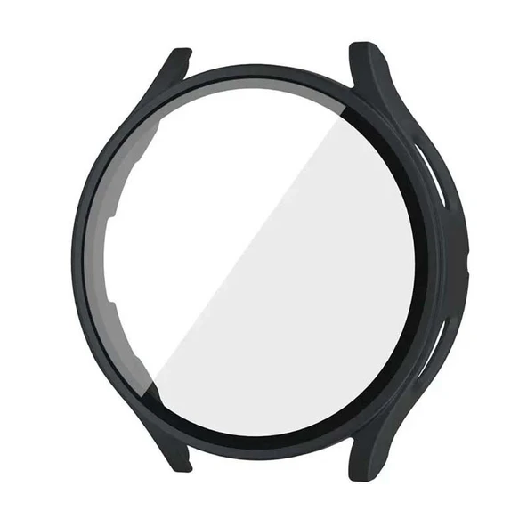 Sneezy Samsung Galaxy Watch 4 44mm PC Sert Kasa Ve Ekran Koruyucu  Gümüş - Resim 7