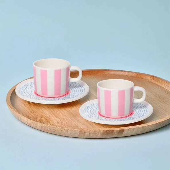 Güral Porselen Mental 4 Parça Kahve Fincan Takımı 6566