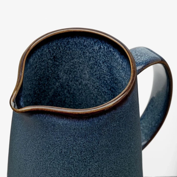 GLADELİG SERİSİ Sürahi, Okyanus Mavi, 1,5 lt Stoneware Kapaksız - 3