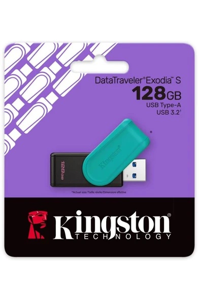 DataTraveler Exodia S 128GB DTXS USB3.2 Gen.1 USB Flash Bellek