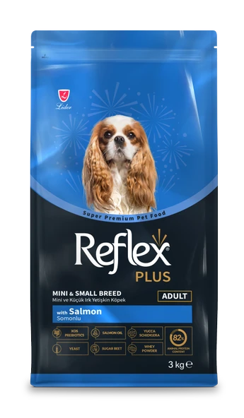 REFLEX PLUS SOMONLU MİNİ VE KÜÇÜK IRK YETİŞKİN KÖPEK MAMASI 3 KG - 1