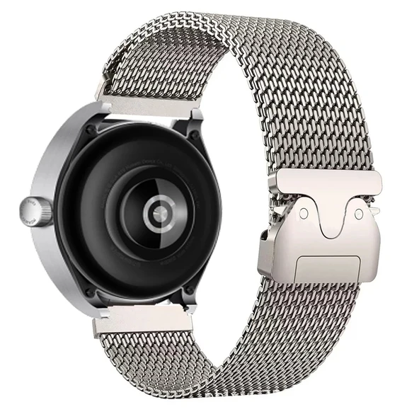 Gear S3 Zore KRD-100 22mm Titanyum Hasır Kordon