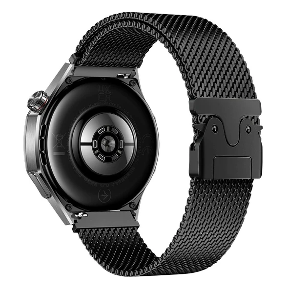 Huawei Watch GT 3 46mm Zore KRD-25 Metal Hasır Kordon - 2