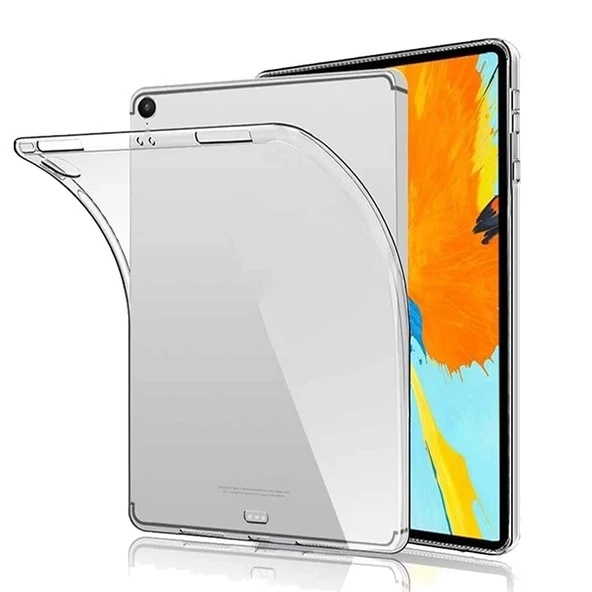 Apple iPad Pro 11 2018 Uyumlu A2013 A1934 Şeffaf Silikon Tablet Kılıfı ürün görseli 1