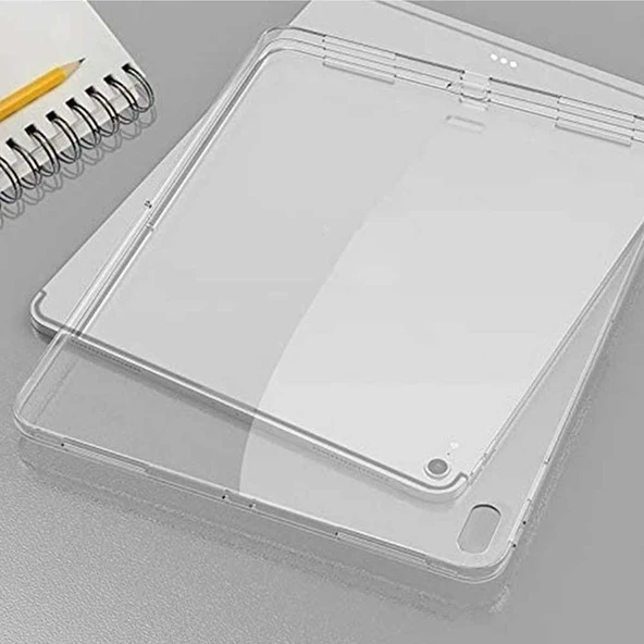 Apple iPad Pro 11 2018 Uyumlu A2013 A1934 Şeffaf Silikon Tablet Kılıfı - Resim 3