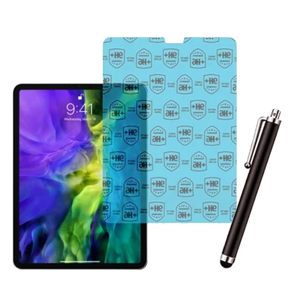Apple iPad Pro 11 2018 Uyumlu A2013 A1934 Şeffaf Kılıf Cam Kalem Set - Resim 2
