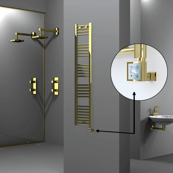 HAITI Elektrikli Havlupan 300x1500 Düz Altın (KTX3 Termostat) 300W ürün görseli 1