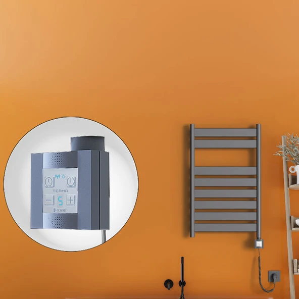 Bora Bora Elektrikli Havlupan 500x800 Antrasit Ktx4 300 Watt Spiral Kablolu ürün görseli 1