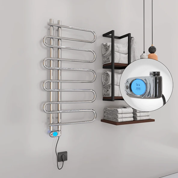 ZANTE Elektrikli Havlupan 500x1000  Krom (Musa Termostat) 200W ürün görseli