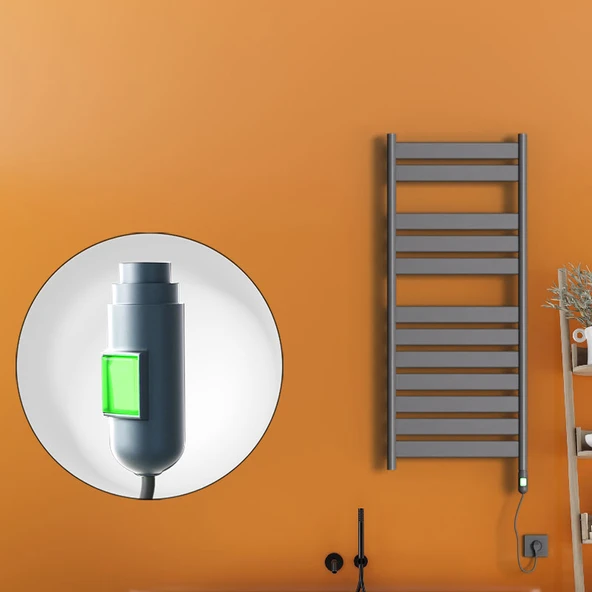 Bora Bora Elektrikli Havlupan 600 Watt 500x1200 Antrasit (OnOff Düğmeli) ürün görseli