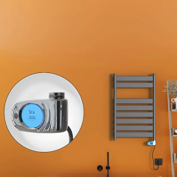 Bora Bora Elektrikli Havlupan 300 Watt 500x800 Antrasit (Musa Termostat) ürün görseli 1