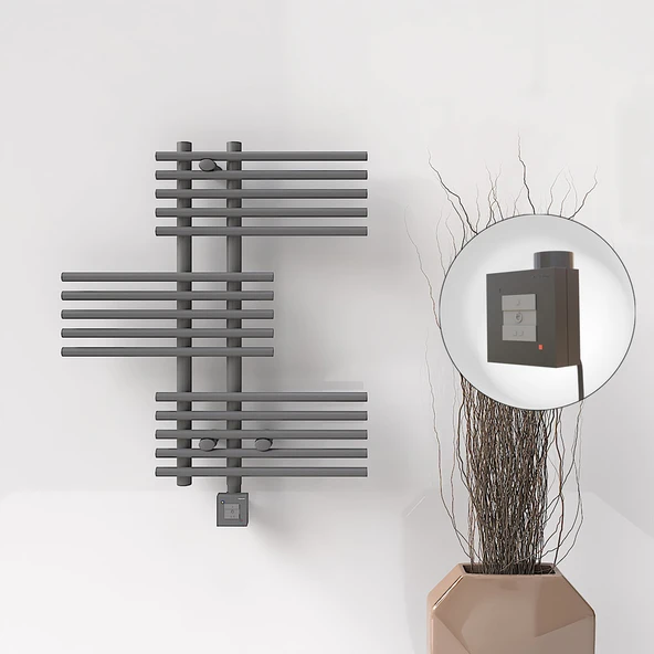 FIJI Elektrikli Havlupan 650x740 Antrasit (KTX1 Termostat) 300W ürün görseli 1