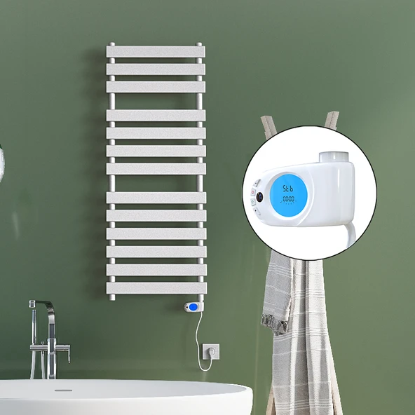 TAHITI Elektrikli Havlupan 500x950 Beyaz Parlak (Musa Termostat) 600W ürün görseli