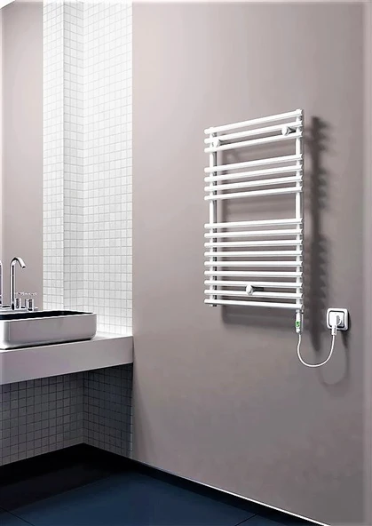 OLIB  Elektrikli Havlupan 500x800 Beyaz (OnOff Düğmeli) 600W
