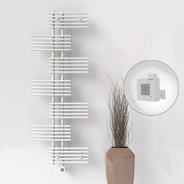 FIJI Elektrikli Havlupan 650x1762 Beyaz (KTX1 Termostat) 1000W ürün görseli