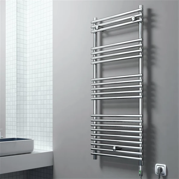 OLIB  Elektrikli Havlupan 500x1200 Krom (OnOff Düğmeli) 300W - 2