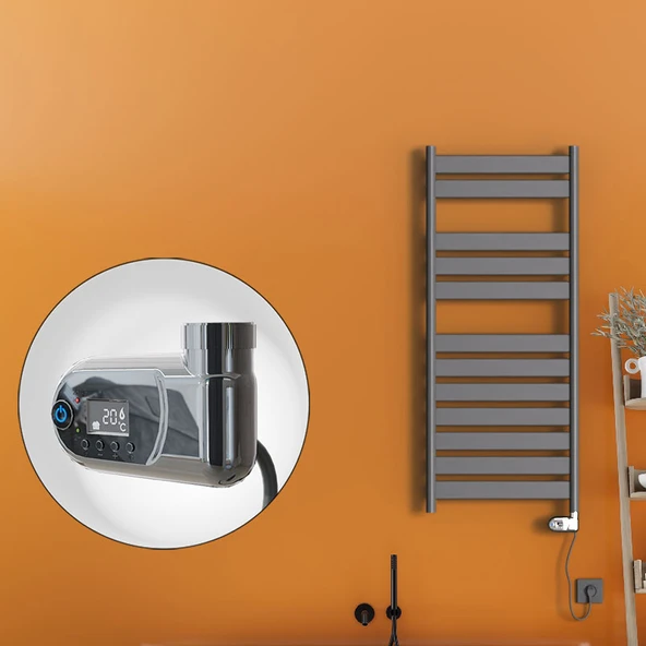 Bora Bora Elektrikli Havlupan 600 Watt 500x1200 Antrasit (Thesis Termostat) ürün görseli