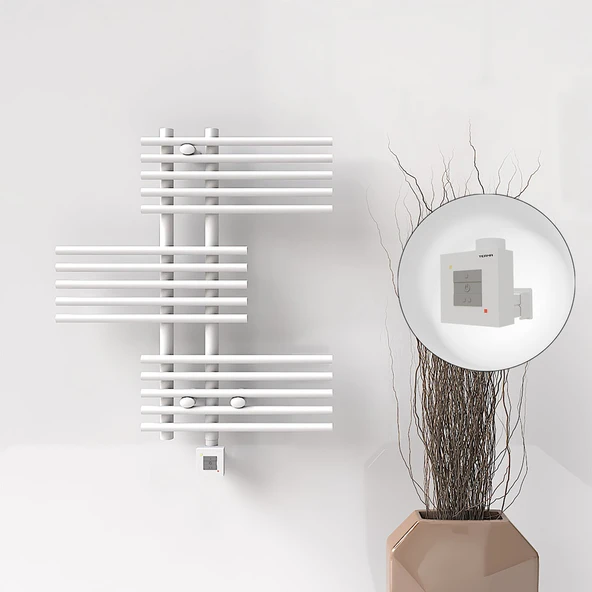 FIJI Elektrikli Havlupan 650x740 Beyaz (KTX1 Termostat) 300W ürün görseli 1