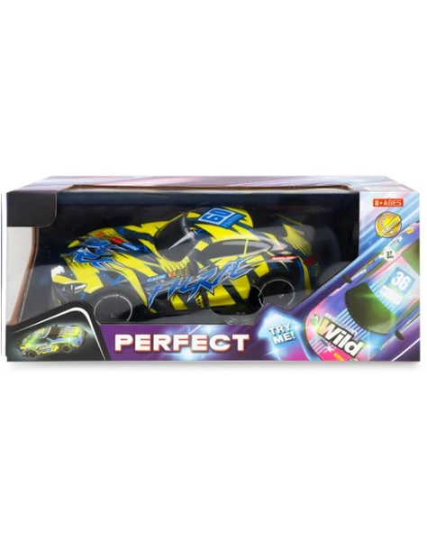 Ctoys 1:16 Uzaktan Kumandalı Neon Işıklı Spor Araba Sarı P383