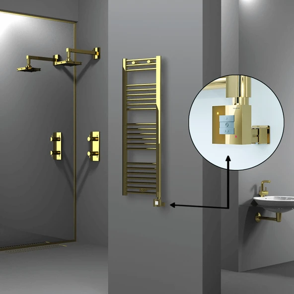 HAITI Elektrikli Havlupan 400x1200 Düz Altın (KTX1 Termostat) 300W ürün görseli