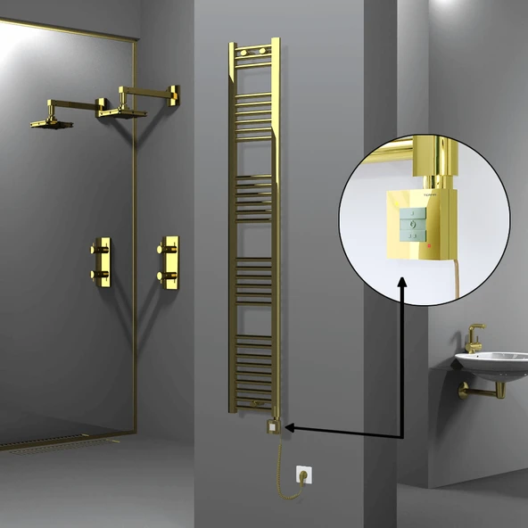 HAITI Elektrikli Havlupan 300x1800 Düz Altın (KTX1 Termostat) 300W Spiral Kablolu ürün görseli