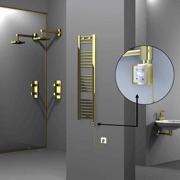 HAITI Elektrikli Havlupan 300x1200 Düz Altın (KTX3 Termostat) 200W Spiral Kablolu ürün görseli