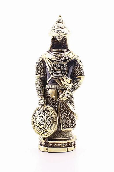Zırhlı Cevşen Ayetli Asker Gold Biblo 3 Boyutlu Küçük Boy 24 cm