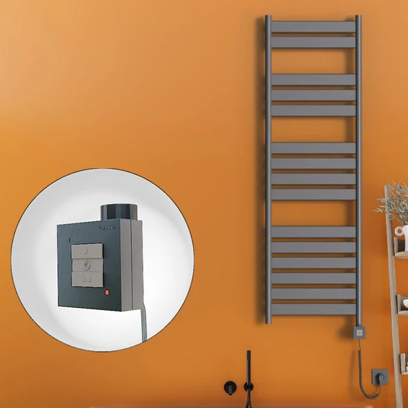 Bora Bora Elektrikli Havlupan 500x1600 Antrasit Ktx1 1000 Watt Spiral Kablolu ürün görseli