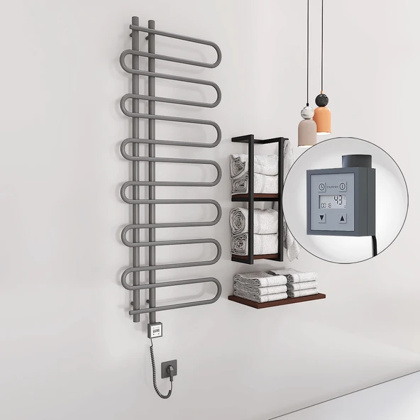 ZANTE Elektrikli Havlupan 600x1400  Antrasit (KTX3 Termostat) 600W Spiral Kablolu ürün görseli 1